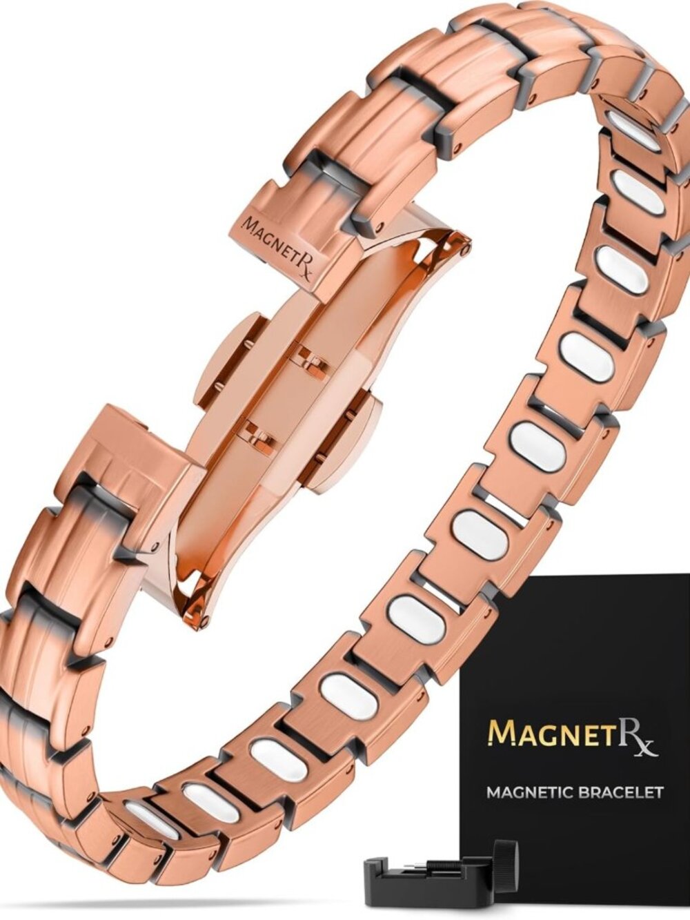Adjustable Magnetic Copper Bracelet for Women - 5X Strength 5000 Gauss Magnets